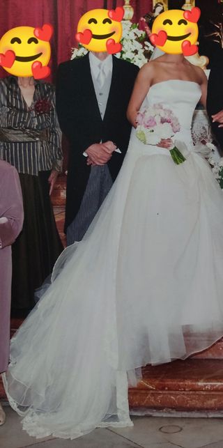 Velo de Novia blanco roto