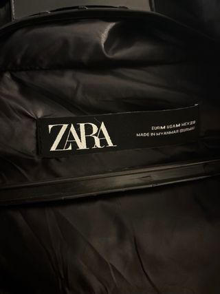 Chaleco plumífero Zara  negro