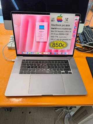 MacBook Pro 16 i9 16GB RAM Gris Espacial