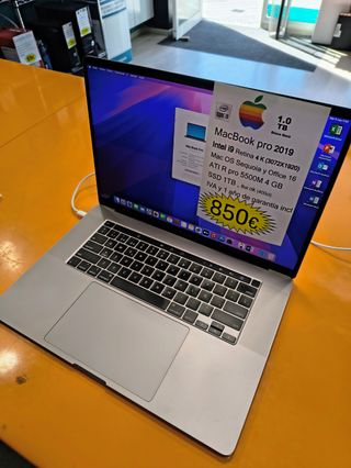 MacBook Pro 16 i9 16GB RAM Gris Espacial