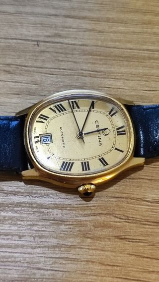 Reloj Certina Automático Vintage Dorado