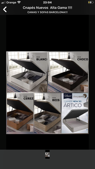 Cama individual o matrimonio NUEVAS