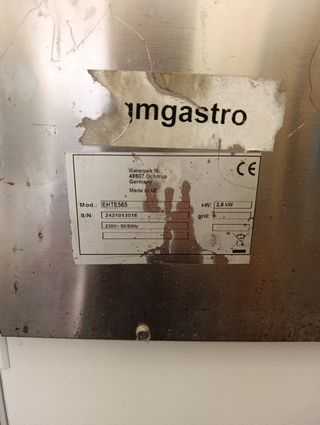 Horno conveccion de panadería GGM Gastro electrico