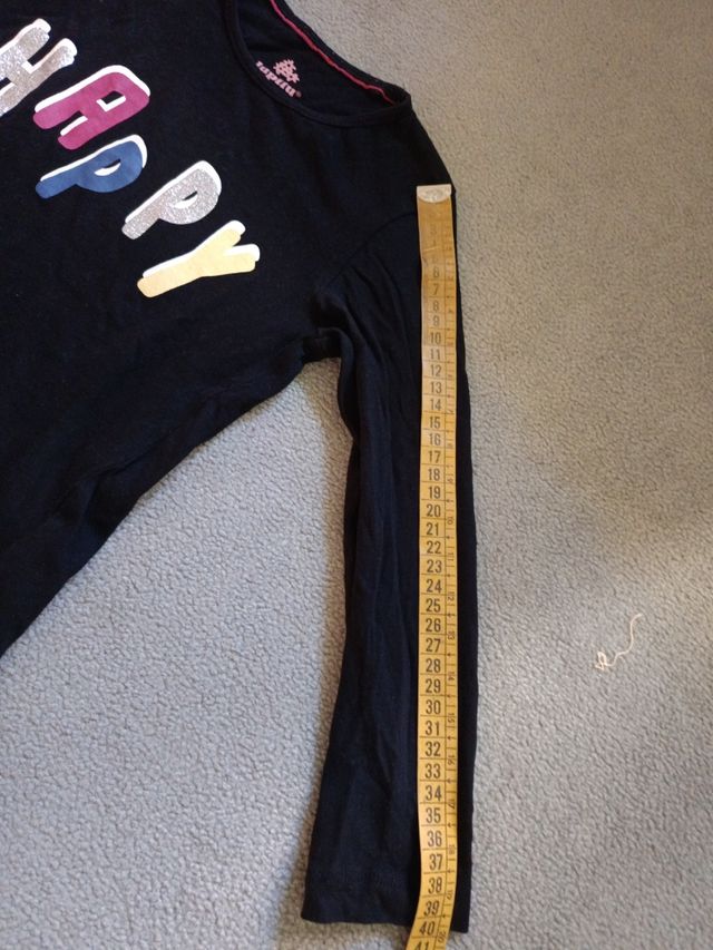 Camiseta niña manga larga Happy