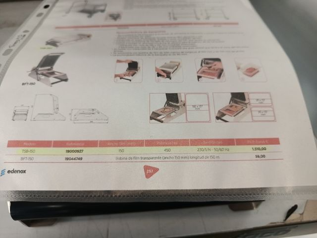 Termo selladora al vacío manual Edesa