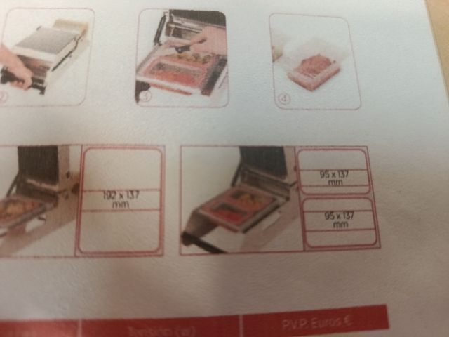 Termo selladora al vacío manual Edesa