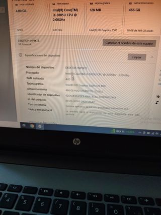 Ordenador HP, Formateado c/Windows y Office.




