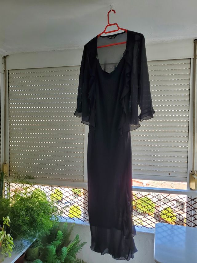 Vestido largo negro Dorothy Perkins