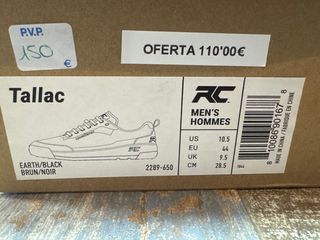 Zapatillas Ciclismo Ride Concepts Talla 44
