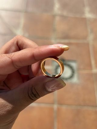 Anillo color Oro Rosa Delgado
