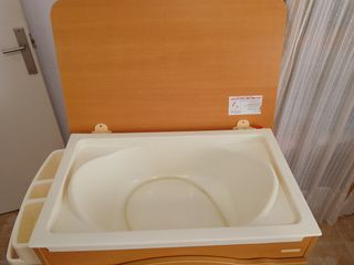 Mueble cambiador bañera madera