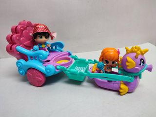 Pin y Pon Carruaje Sirena y Barco Pirata