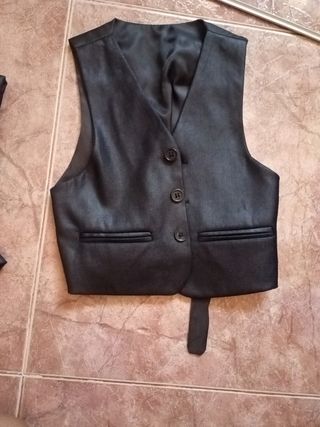 Traje de niño negro de raso 2-3 años