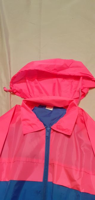 Chubasquero Verano Mujer Azul y Rosa