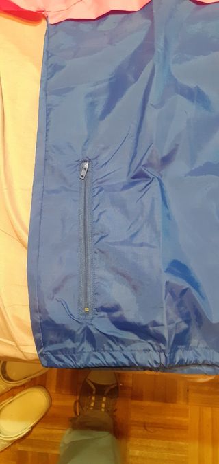 Chubasquero Verano Mujer Azul y Rosa