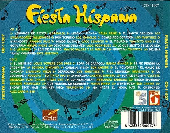 Fiesta Hispana - Varios Artistas CD