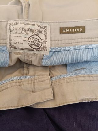 Pantalón chino corto beige