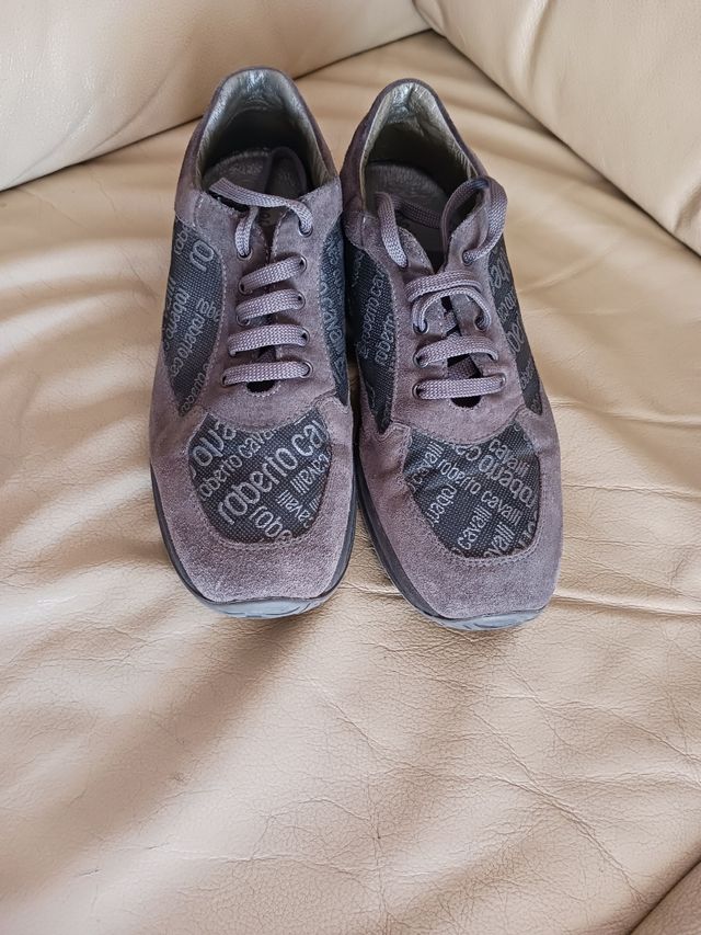 Scarpe Roberto Cavalli Donna Grigie con Lacci