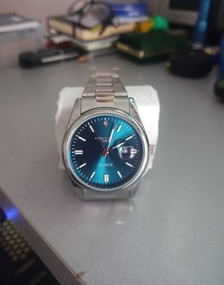 Reloj Chronos Azul y Plateado