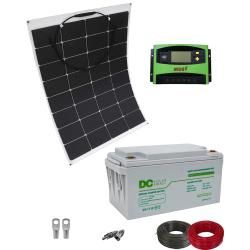 Kit Placa Solar Flexible Camper 12V
