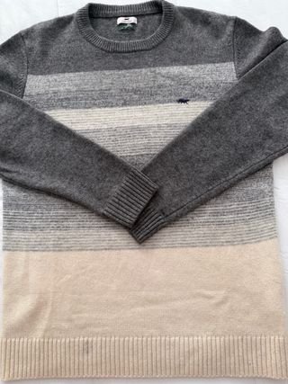 Jersey Hombre Lana y Cashmere Gris