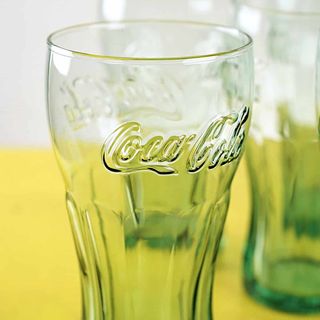 Lotto 6 Bicchieri Vetro Coca Cola Vintage