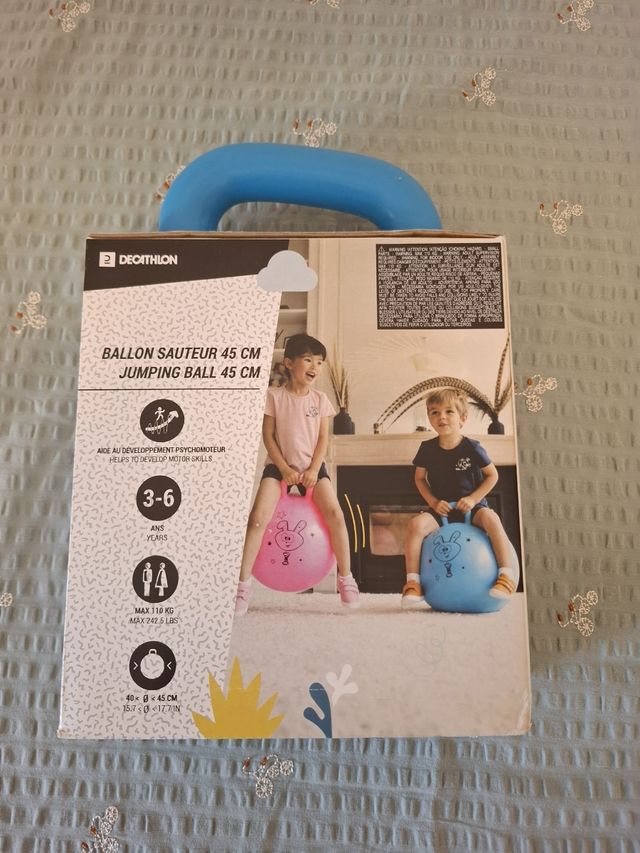 Pelota saltarina  de  goma , Decathlon 45 cm