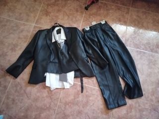 Traje de niño negro 4 piezas