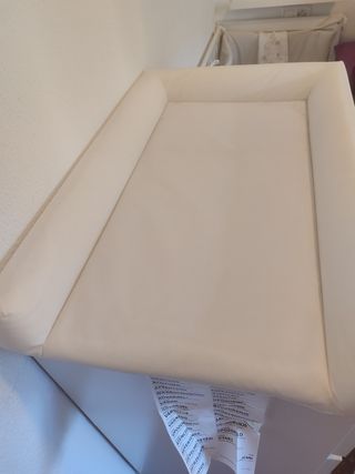 Colchón cambiador bebé Ikea gris