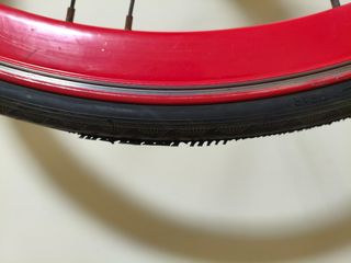 Bicicleta Fixie marca Dunlop Negra y Roja