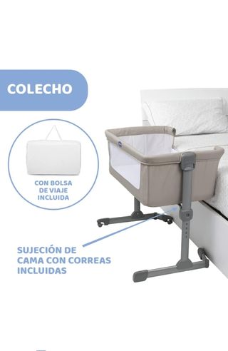 Minicuna colecho Chicco con ruedas