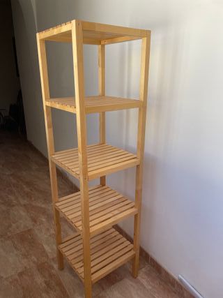 Estantería de madera bambu (5 baldas)