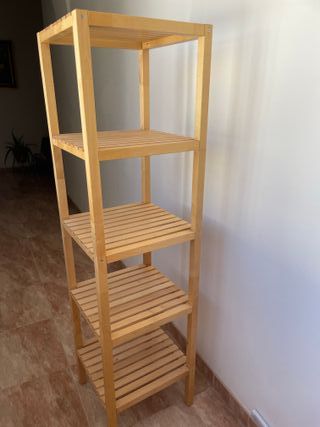 Estantería de madera bambu (5 baldas)