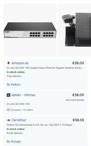 Switch Gigabit D-Link GO-SW-16G