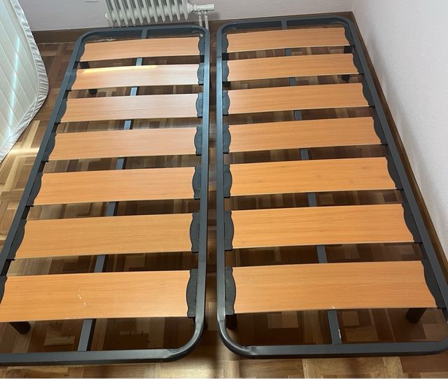 2 Somiers 80x200 + Patas 25cm