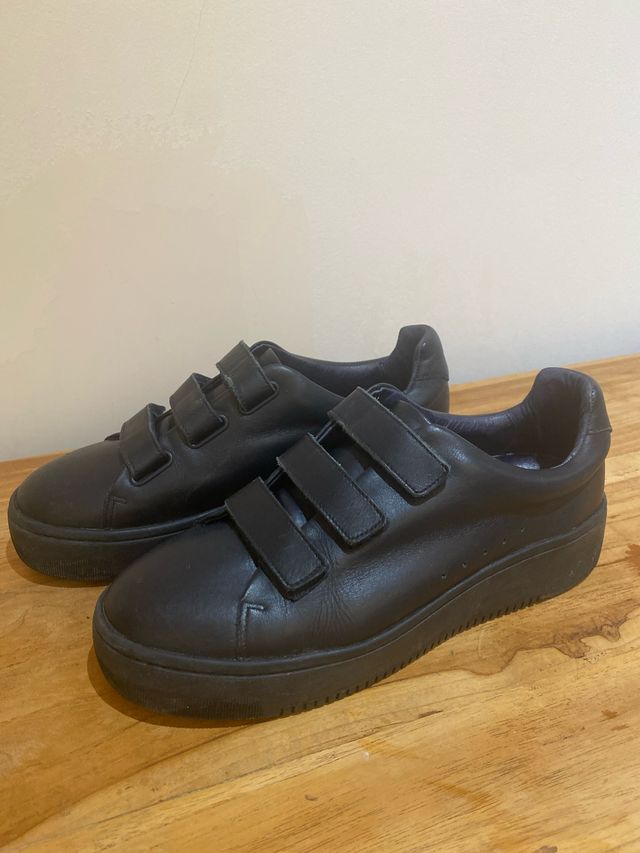 Zapatillas Sandro,Velcro azul marino (muy oscuro).