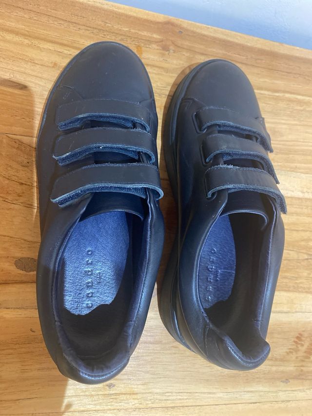 Zapatillas Sandro,Velcro azul marino (muy oscuro).