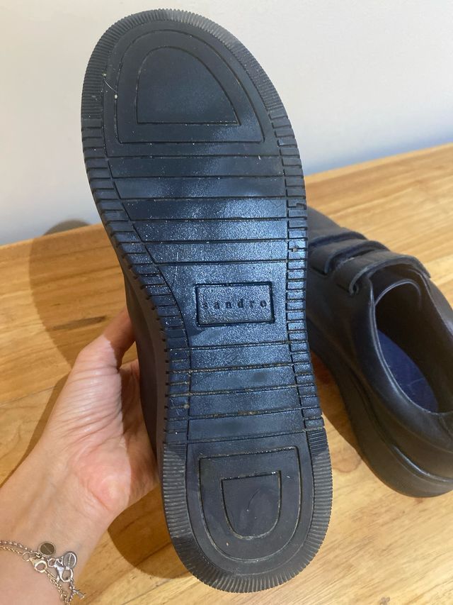 Zapatillas Sandro,Velcro azul marino (muy oscuro).