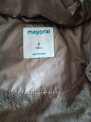 Abrigo niña Mayoral