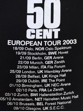 50Cent T Shirt Vintage Tour 2003 Longsleeve Rap