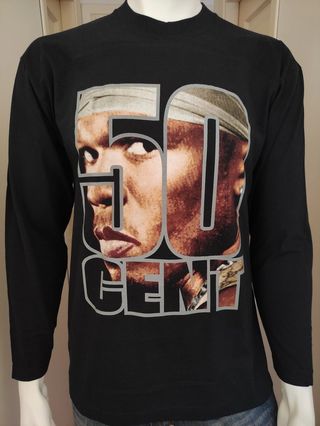 50Cent T Shirt Vintage Tour 2003 Longsleeve Rap