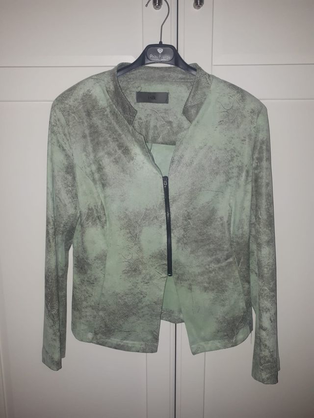 Giacca donna i-sik nappa verde Tg. S