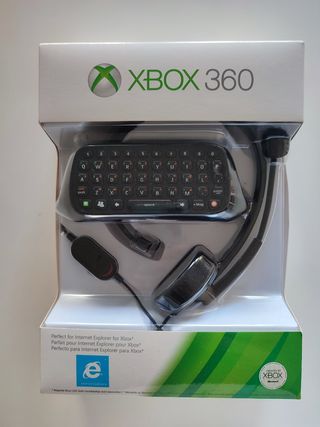 Xbox 360 Chatpad y Auriculares