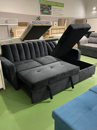 Sofá Cama Negro reversible + envio gratis