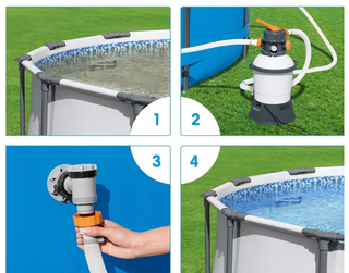 Bomba Filtro Arena Bestway Piscina