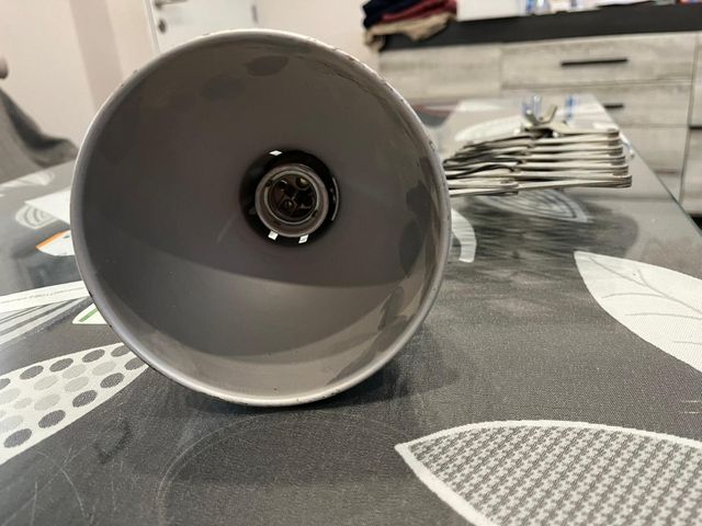 Flexo vintage extensible metal plateado