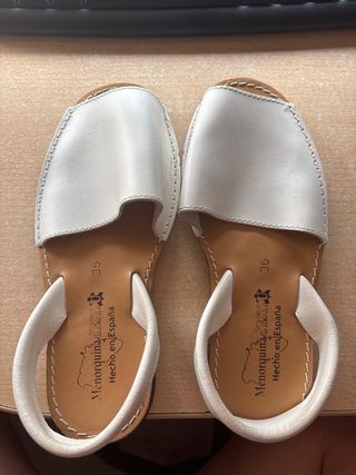 Menorquinas blancas talla 36