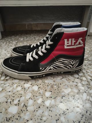 Zapatillas Vans Sk8-Hi tipografía Coreana