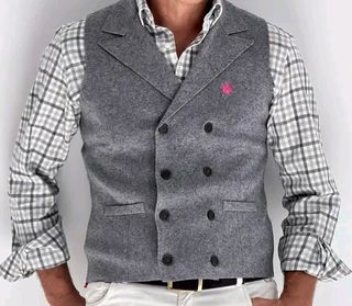 Chaleco El Capote Punto Gris 4XL
