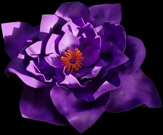 Flor Morada confeccionada a Mano con Goma Eva